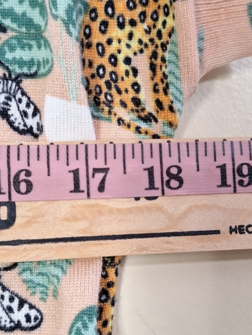 Pepaloves Anthropologie Jungle Cat Sweater Tee Tropical Boho Womens Small - Picture 7 of 12